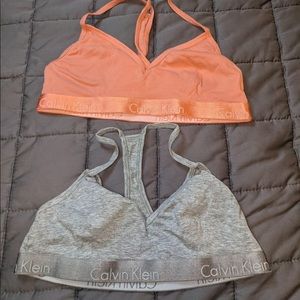 Like New Calvin Klein Cotton Bralettes